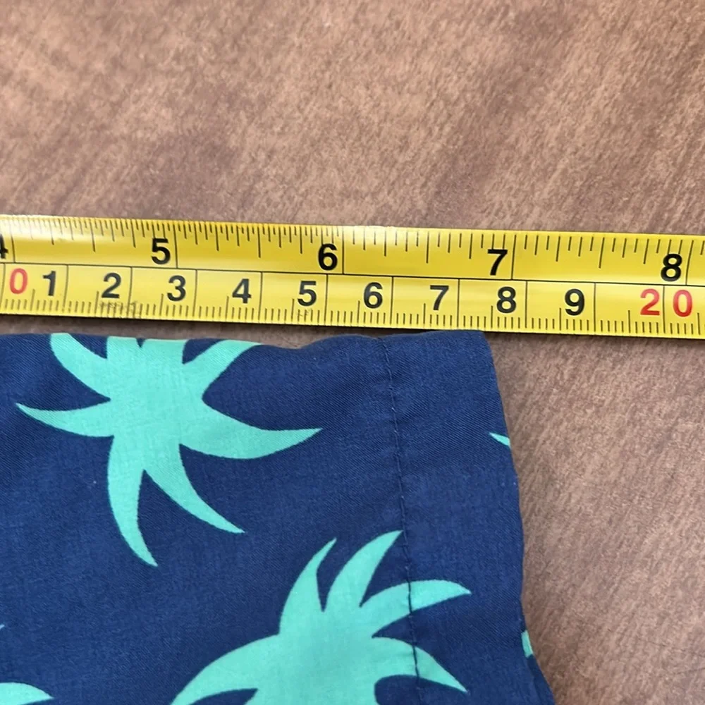 Tom & Teddy Blue Palm Tree Print Swim Shorts XXL | Quick-Dry Beach Swimwear O